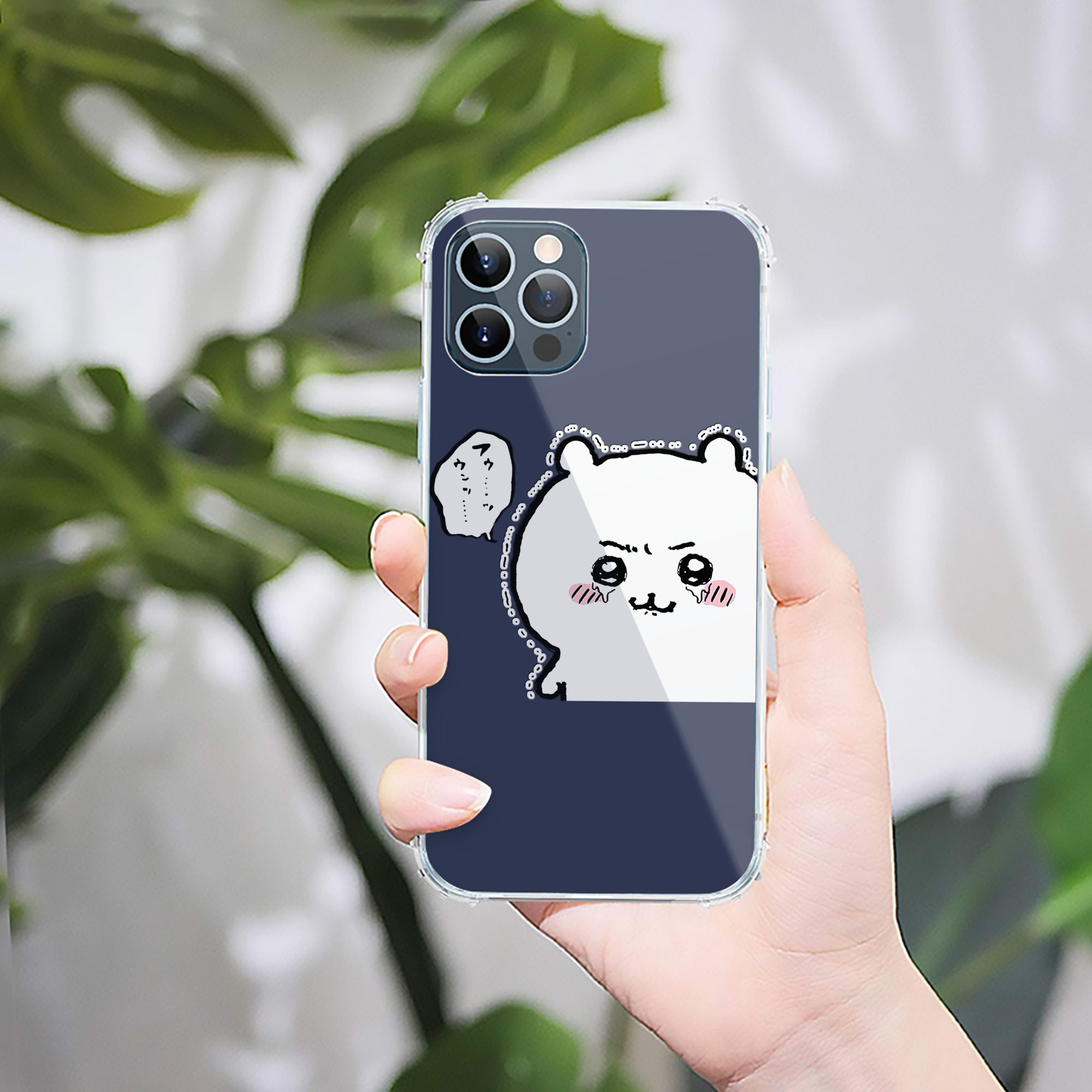 （画像用） ちいかわ ちいかわ Chii-kawa chiikawa 【iPhone 12シリーズ対応】透明スマホケース（クリアソフトケース）